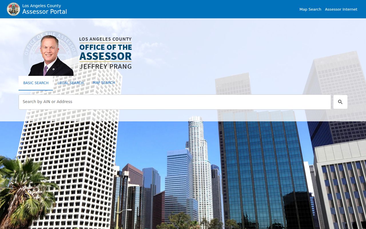Claremont residents directory view of Los Angeles County Assessor parcel search