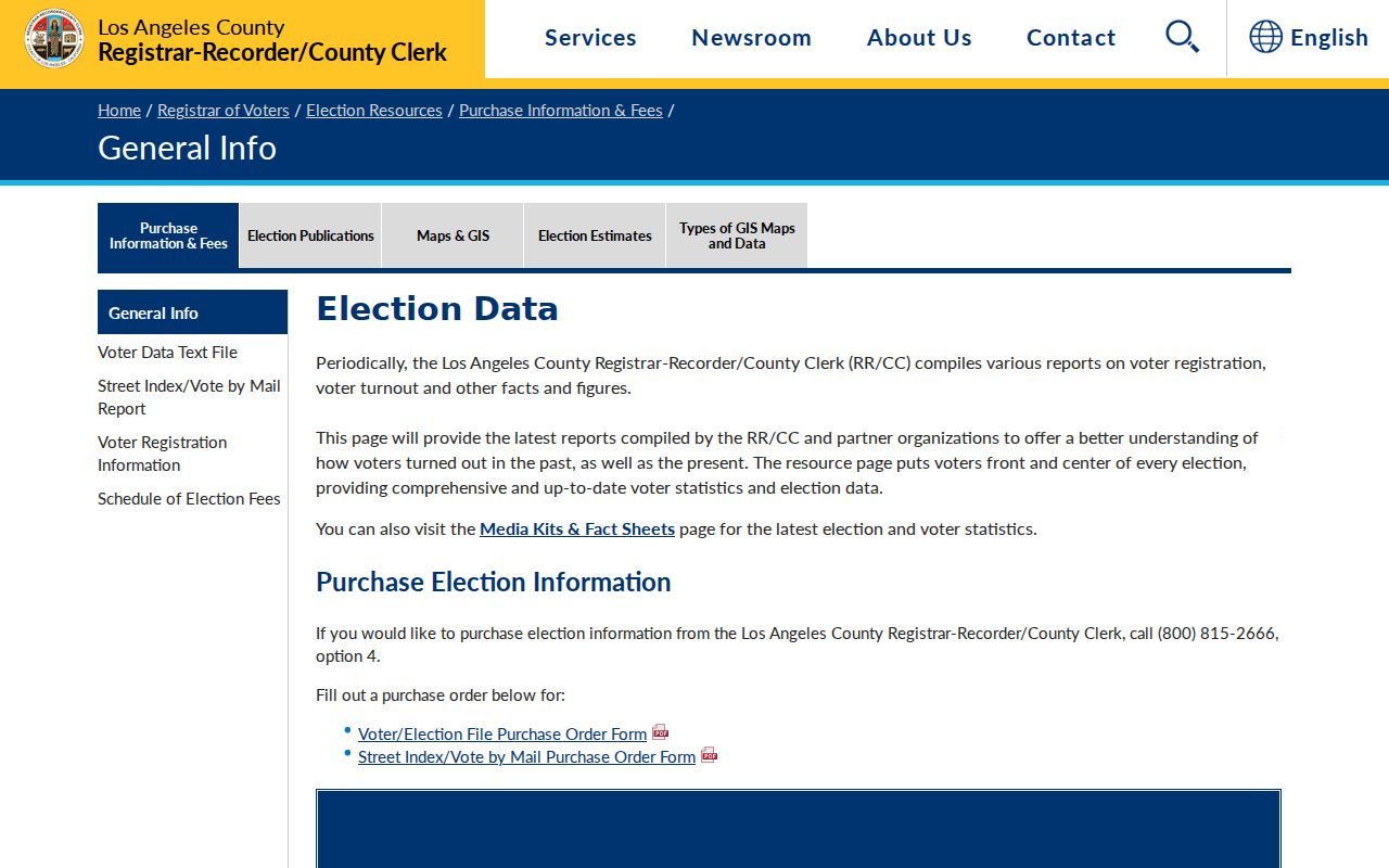 Claremont neighbors voter data and street index fees