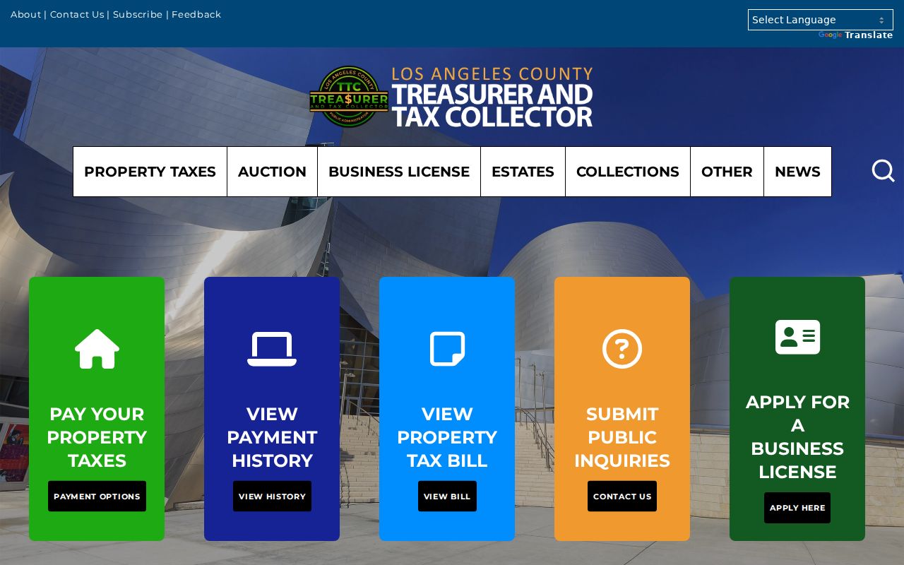 Claremont street directory view of county property tax records