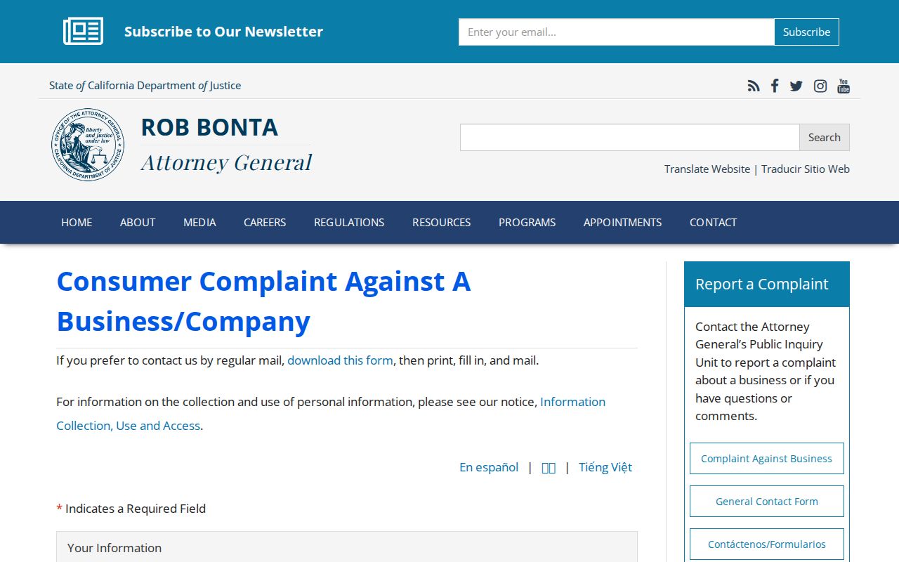 Claremont ZIP code consumer privacy complaint guidance